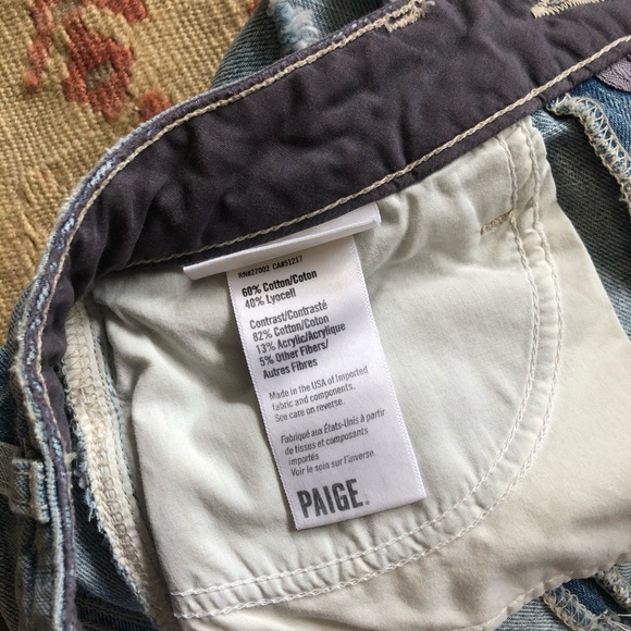 PAIGE Keira Shorts Mayan Piecing NWT - Picture 4 of 7